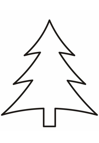 Елка раскраска