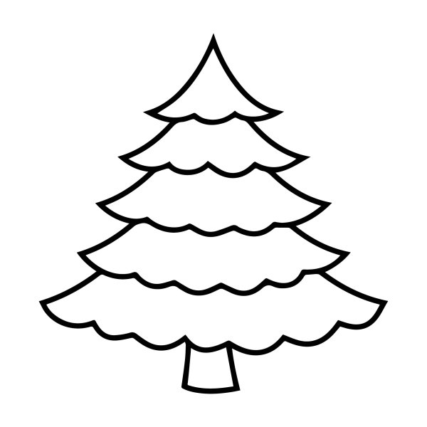 Елка черно белая