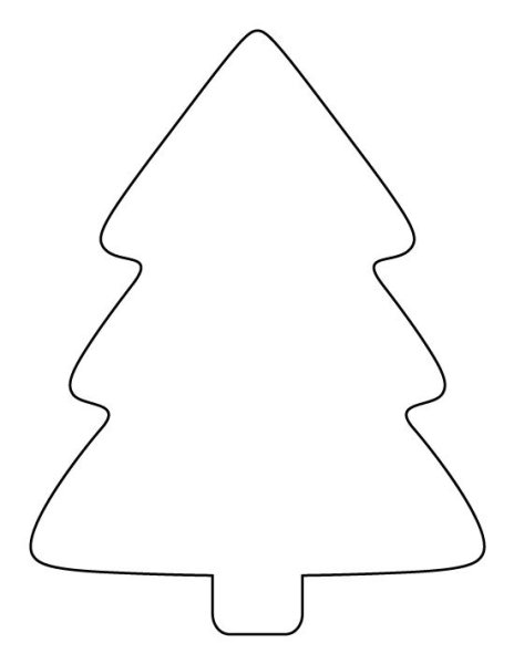 Трафарет "елка"