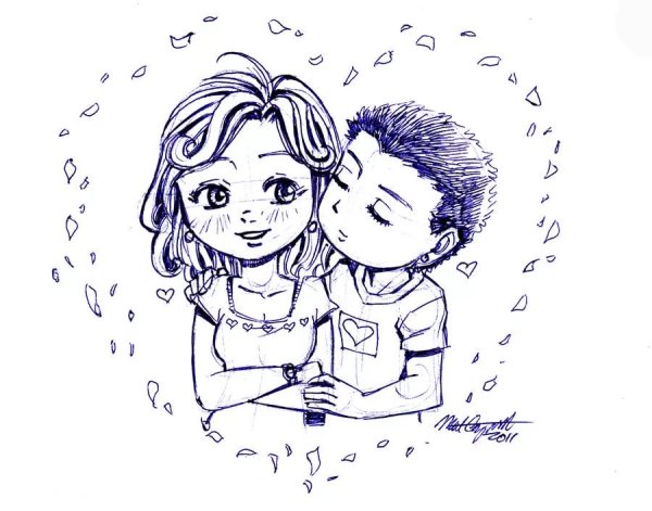 Рисунок люблю