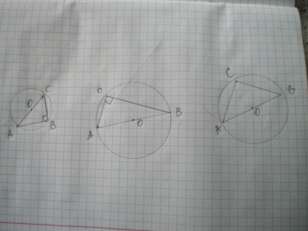 Шесть описанных треугольников