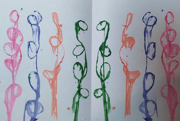 Рисование нитками для детей