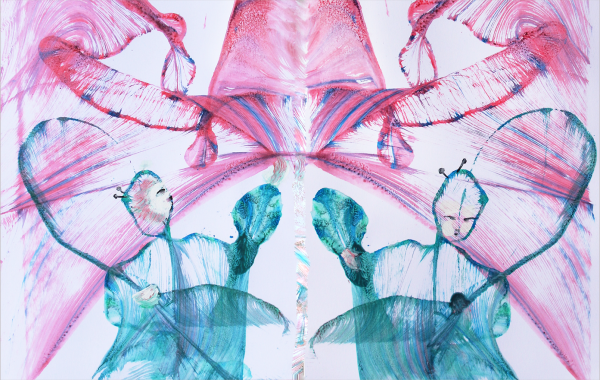 Техника рисования нитью