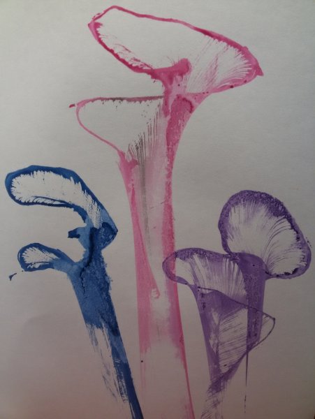 Нетрадиционное рисование нитками