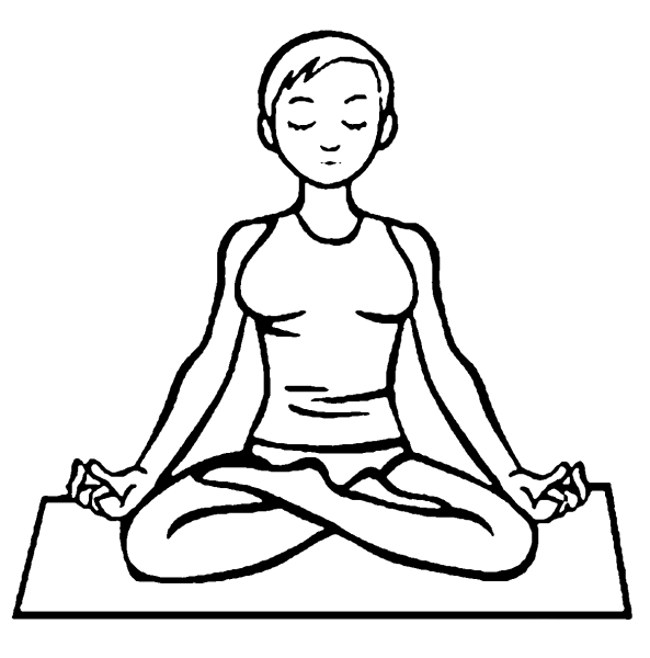 Поза лотоса рисунок