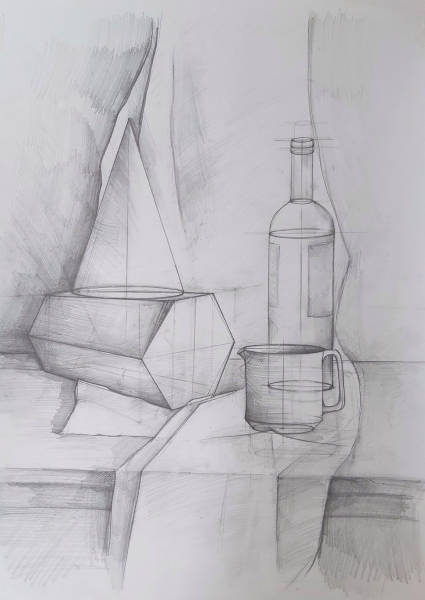 Натюрморт из геометрических тел