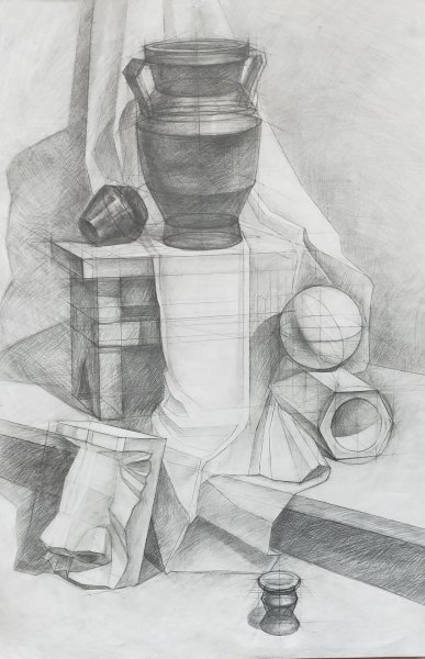 Натюрморт из геометрических предметов