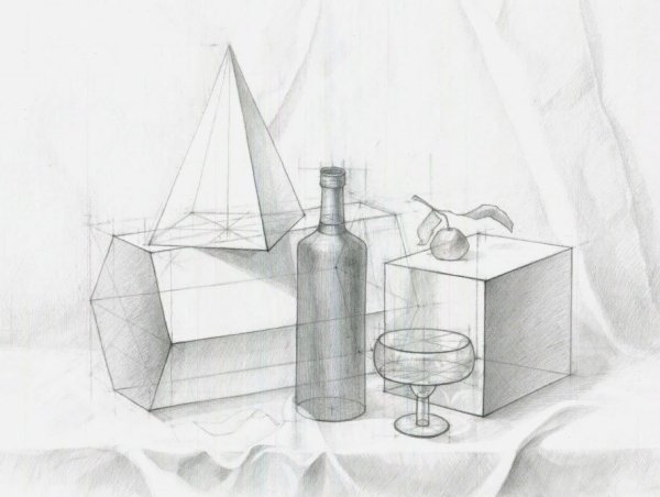 Линейно конструктивный натюрморт