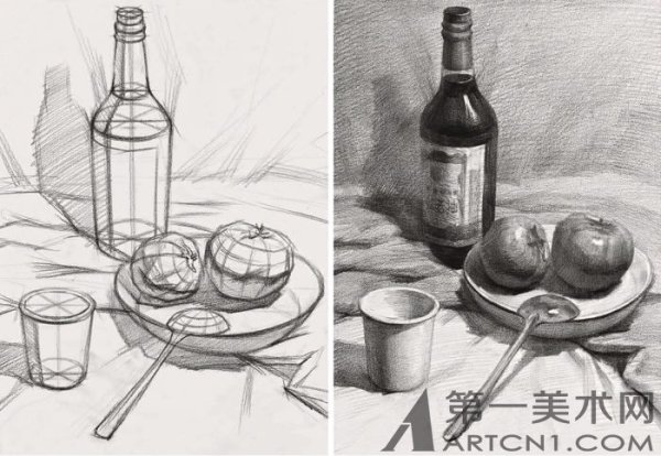 Конструктивное построение натюрморта