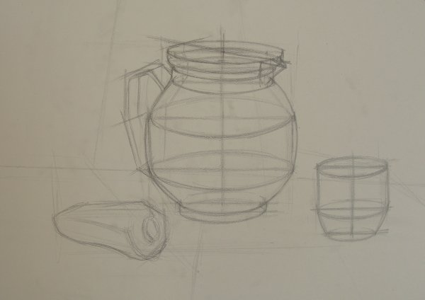 Построение натюрморта с натуры