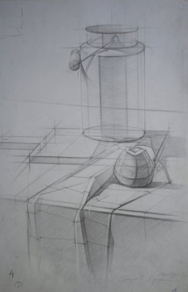 Линейно конструктивный Академический рисунок