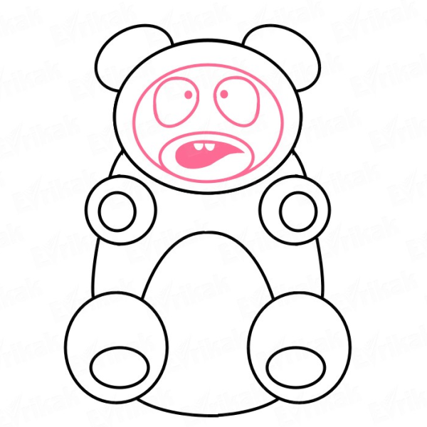 Валерка ЖЕЛЕЙНЫЙ медведь раскраска