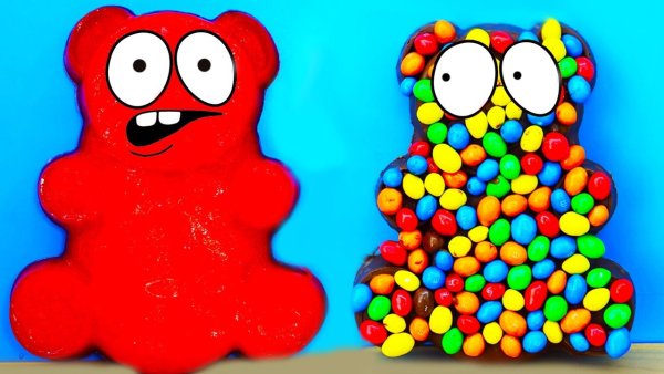 Познаватель и ЖЕЛЕЙНЫЙ медведь Валера