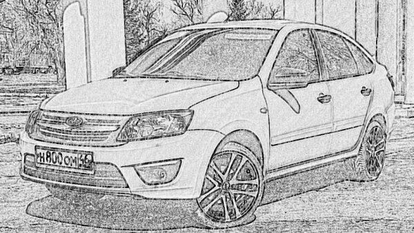 Раскраска Лада Гранта 2190