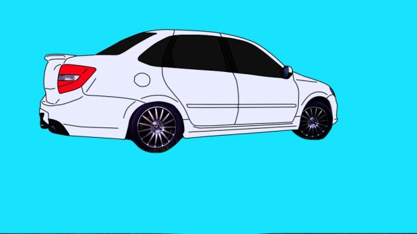 Машина разукрашка Лада Гранта