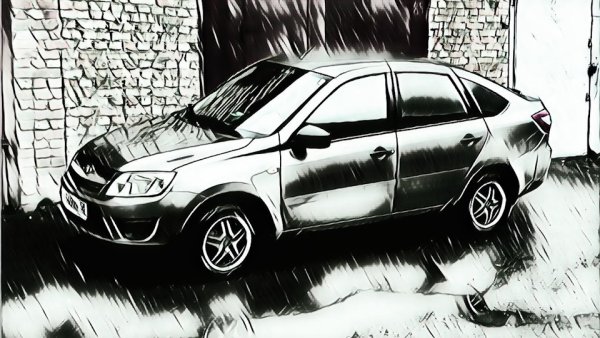 Лада Гранта лифтбек раскраска