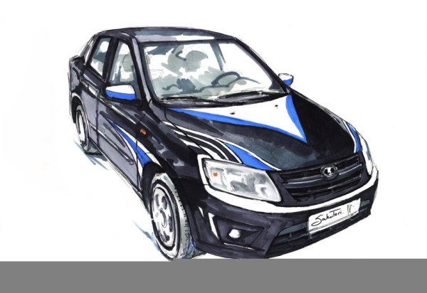 Раскраска Лада Гранта 2190