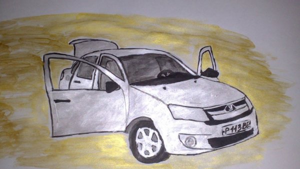 Срисовать машину гранту