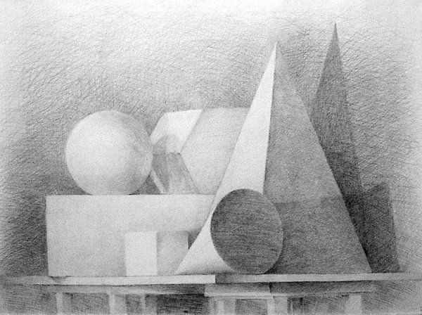 Объёмные формы в изобразительном искусстве