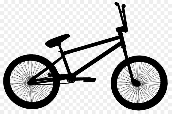 Чб силуэт BMX Haro x24
