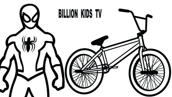 Раскраска велосипед бмх