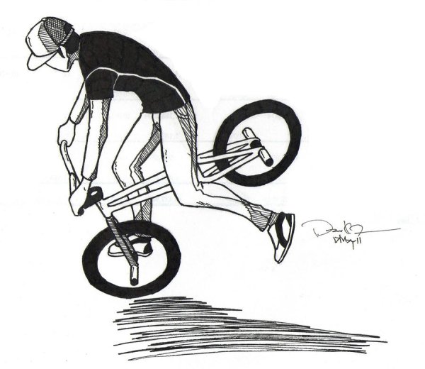 Бмх рисунок карандашом