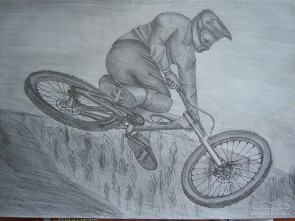 Бмх рисунок карандашом