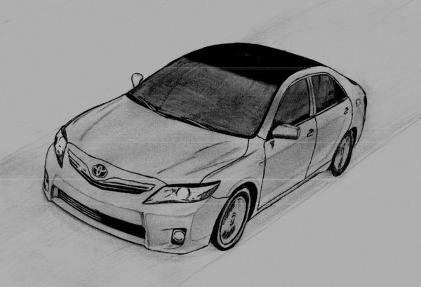 Toyota Camry 3.5 карандашом