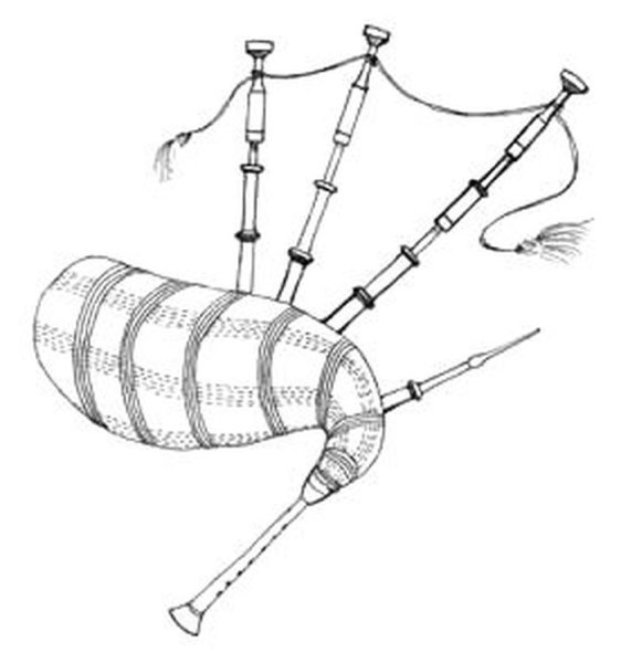 Волынка раскраска для детей