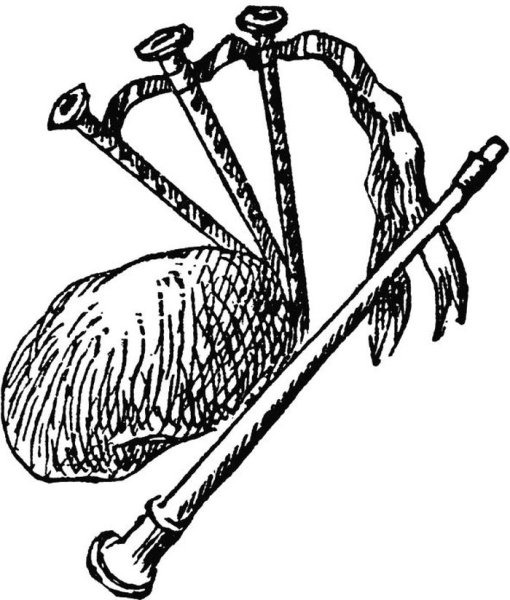 Волынка раскраска