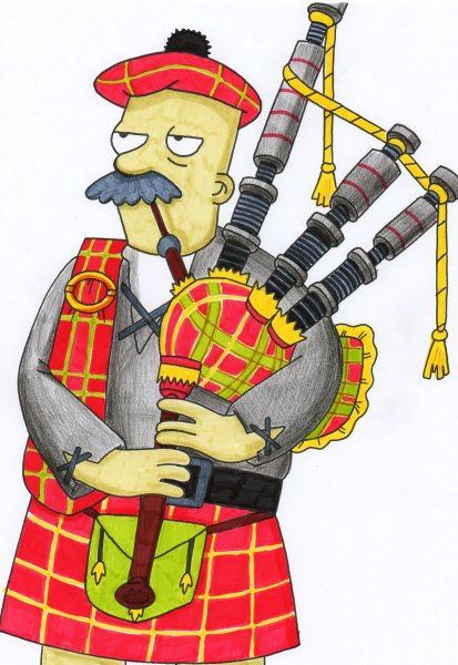 Волынщик мультяшный