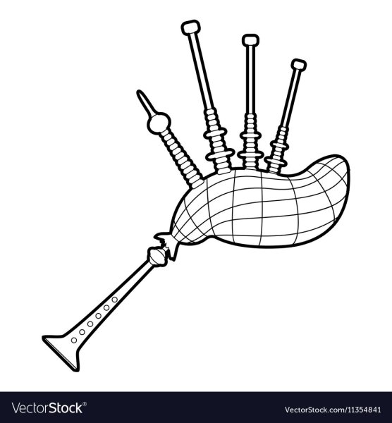 Волынка раскраска