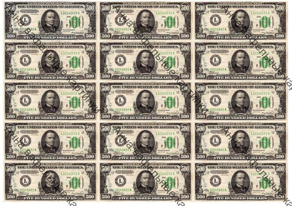 Доллары для печати