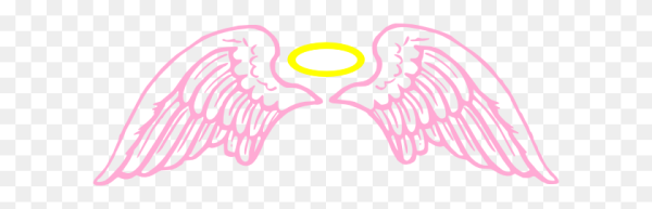 Крылья ангела розовые