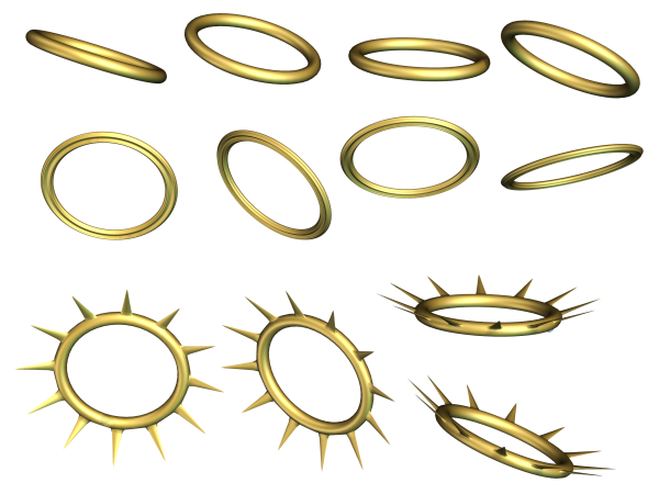 Золотой нимб для фотошопа