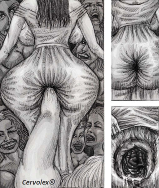 Анал фистинг рисованное