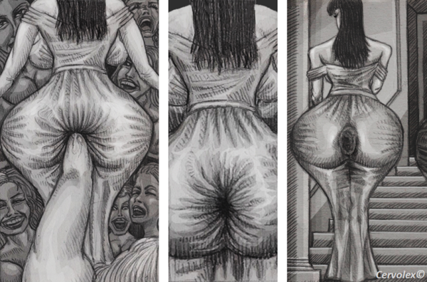 Хентай анальный фистинг по плечо