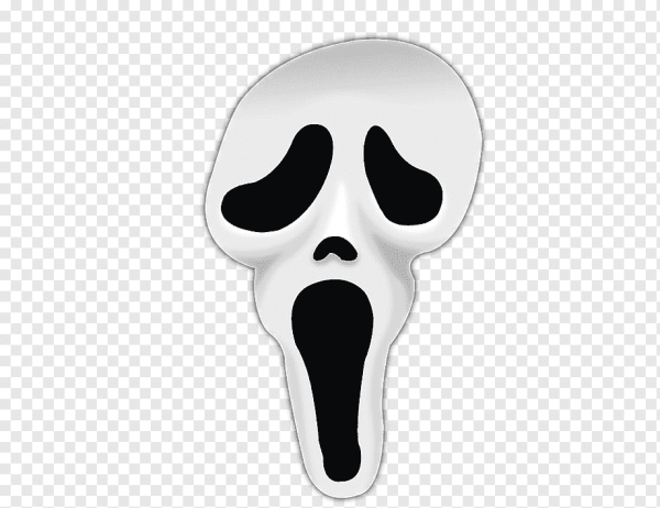 Маска крик на прозрачном фоне