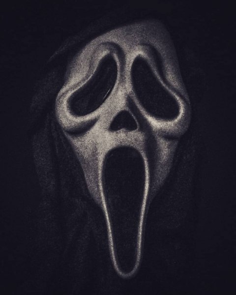 Нарисовать маску крика