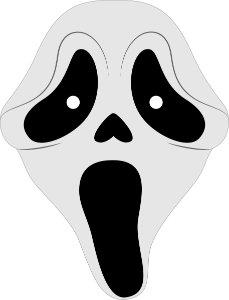 Маска крика из бумаги