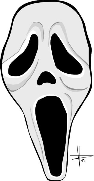 Маска крика из бумаги