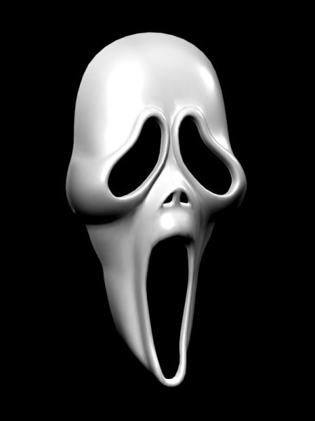 Маска крика из бумаги