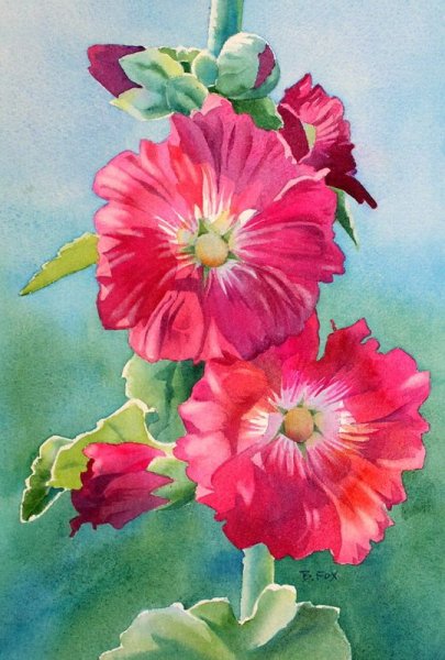 Мальвы узор