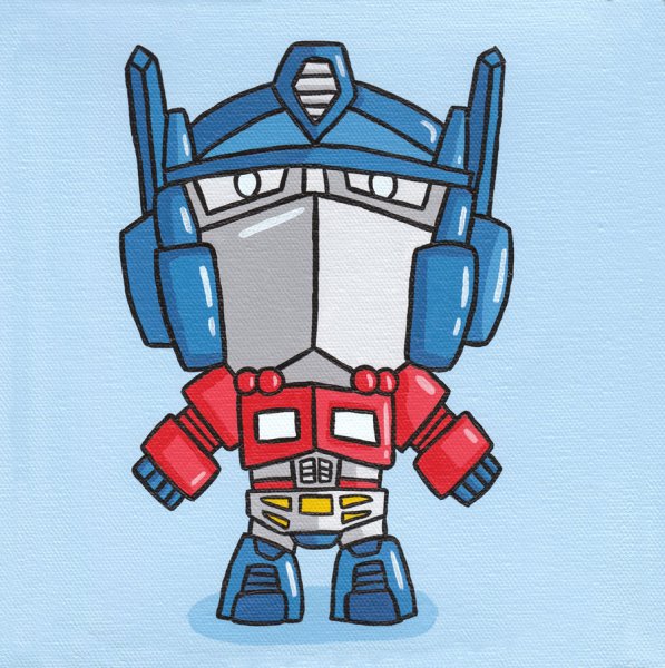 Optimus Prime risovat.