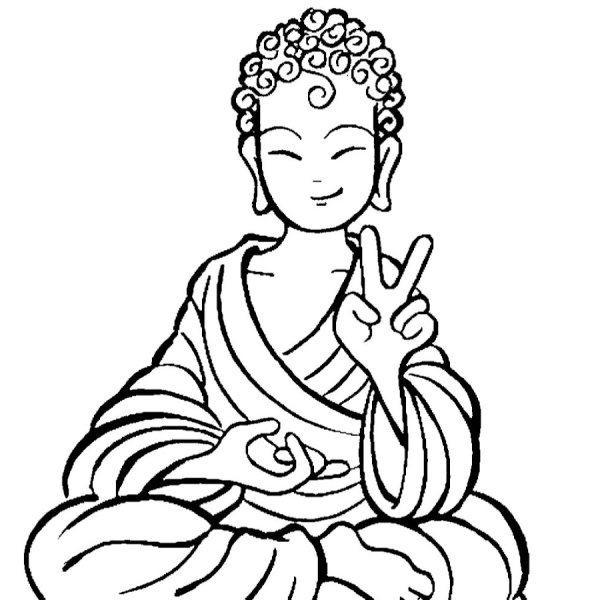 Буддха Будда зарисовки