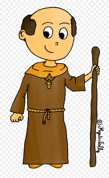 Нарисовать монаха