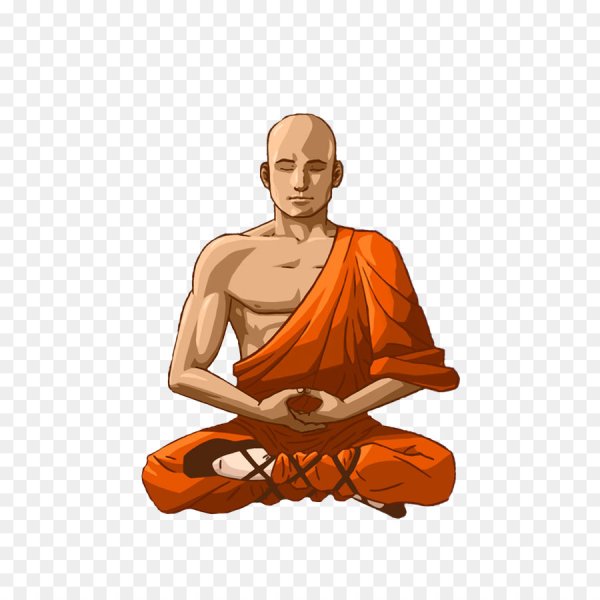 Монах Шаолинь медитирует