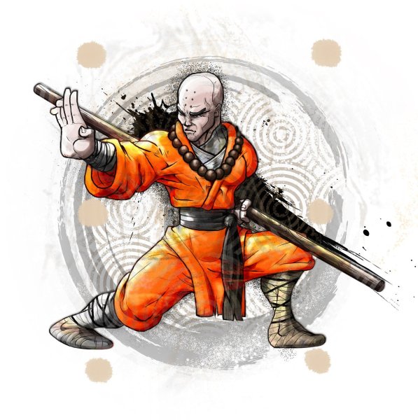 Монах рисунок карандашом