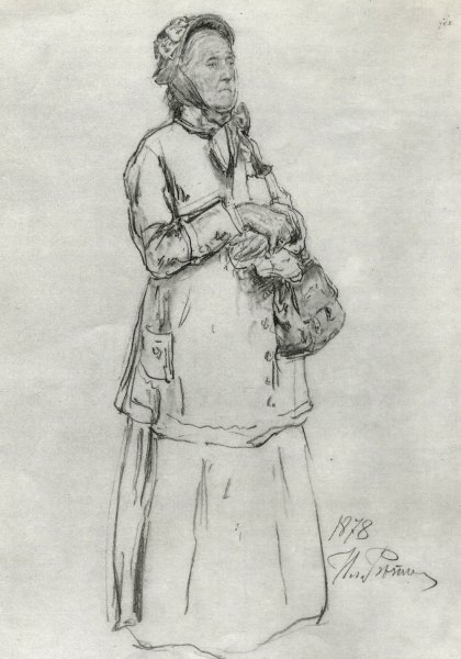 Илья Репин портреты Графика