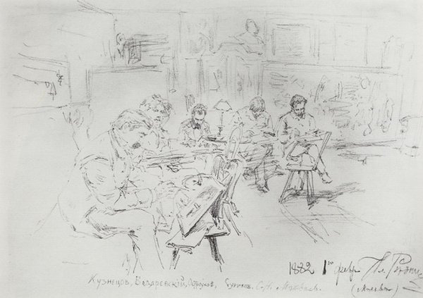 Илья Репин Наброски